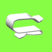 Clip Métal 2 Tubes - Metal Edge Clips For 2 Tubes Clip Métal 2 Tubes - Metal Edge Clips For 2 Tubes