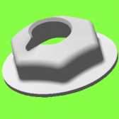 Ecrou Auto-Bloquant Pour Goujons Filetés - Self-Blocking Nut For Metric Stud Ecrou Auto-Bloquant Pour Goujons Filetés - Self-Blocking Nut For Metric Stud