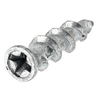 Cheville Autoperceuse ZAMAK pour Goulotte 10-20 sans Vis 4x26