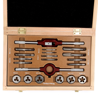 Coffret Bois 20 Pièces Tarauds + Filières Usages Fréquents