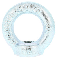 Écrou à Anneau M8 Acier Zingué Blanc DIN 582