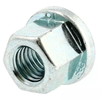 Écrou à Embase Lisse M12 Acier Classe 10 Zingué Blanc DIN 6331