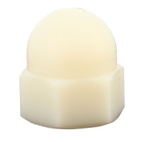 Écrou Borgne M5 Nylon PA6.6 Blanc DIN 1587