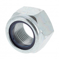 Écrou Nylstop M36 Acier Zingué Blanc 8 DIN 985