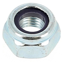 Écrou Nylstop M22 Pas 150 Acier Zingué Blanc DIN 985