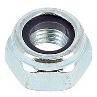 Écrou Nylstop M36 Pas 300 Acier Zingué Blanc DIN 985