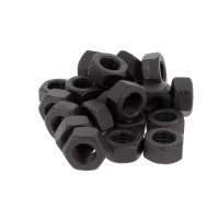 Sachet de 25 Écrous Hu M10 Acier 10 Noir DIN 934