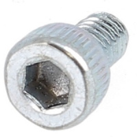 TCHC M2.5X4 Acier 12.9 Zingué Blanc Filetage Total DIN 912