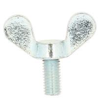 Vis à Ailettes M5X25 Acier Zingué Blanc DIN 316