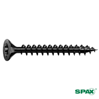 VBA SPAX TF T-STAR plus 4X30 Filetage Partiel Acier Noir BLAX avec Pointe 4CUT