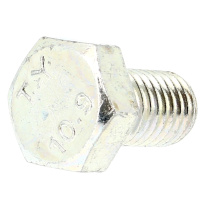 TH M6X16 Acier Classe 10.9 Acier Zingué Blanc EF DIN 933