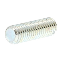Vis Sans Tête Fendue Plat M2.5X4 Acier Zingué Blanc DIN 551