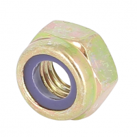 Écrou Nylstop M10 Acier Zingé Bichromaté DIN 985