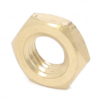 Dado esagonale basso ottone grezzo Din 439