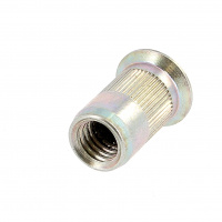 RIVKLE® Tête Fraisée Fut Cylinque Ouvert Moleté M8 Ep 1.5 à 3 Zingué