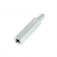 Entretoise Hexagonale M6X16 Mâle/Femelle Acier Zingué Blanc