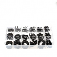 Coffret Assortiment de Circlips Intérieurs Acier Noir DIN 472
