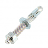 Goujon D'Ancrage 8X75 Acier Zingué Blanc Béton+Béton Fissuré