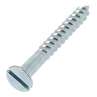 Vis Bois TF 4X30 Acier Zingué Blanc DIN 97