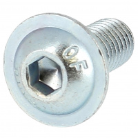 TBHC Embase M6X16 Acier 10.9 Zingué Blanc