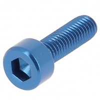 Blister de 5 TCHC M5X16 Alu P60 OA Bleu DIN 912