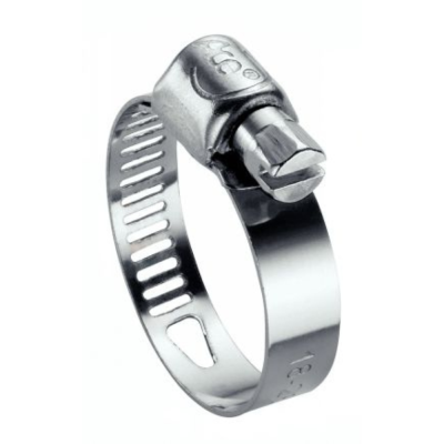 Collier de Serrage 10-16 Largeur Bande 8 Inox