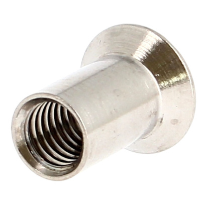 Écrou Relieur Fraisé Bombé Fendu M5 Inox A2