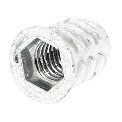 Insert Double Filet (Bois-Metrique) à Collerette HC M6X13 Zamak Zingué
