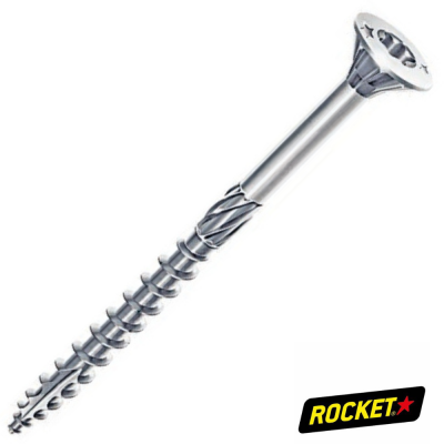 VBA ROCKET CHARPENTE TF TORX 6X240/100 Z.BLANC