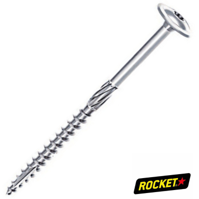 VBA ROCKET CHARPENTE TPL TORX 8X200/100 Z.BLANC