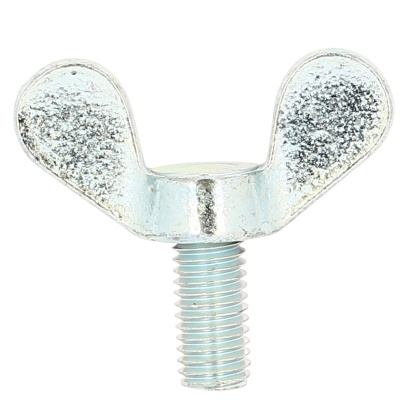 Vis à Ailettes M12X25 Acier Zingué Blanc DIN 316