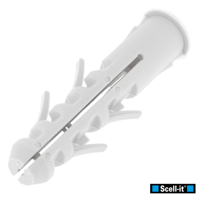 Cheville Nylon avec Collerette Ø 8X40 pour Vis Ø 4.5 à 6