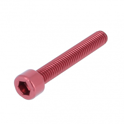 BLISTER DE 5 TCHC M6X45 ALU P60 OA ROUGE DIN 912