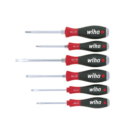Jeu 6 Tournevis Softfinish Fente-Phillips Disque Frappe Acier 21250